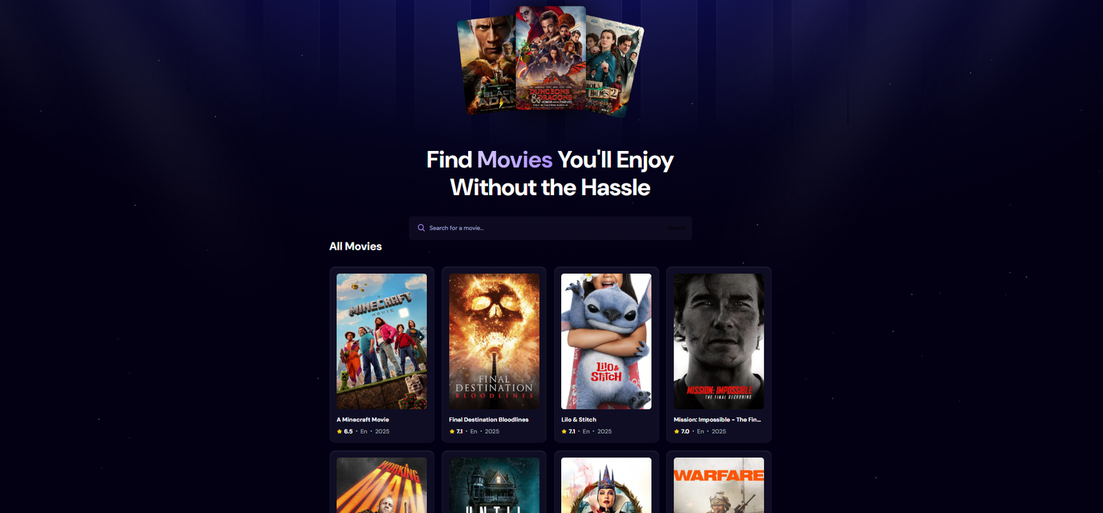 A Movie Application